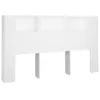 Image de vidaXL Armoire de tÃªte de lit Blanc 180x18,5x104,5 cm