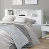 Image de vidaXL Armoire de tête de lit Blanc 200x18,5x104,5 cm811952