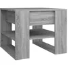 Image de Table basse Gris Sonoma 55,5x55x45 cm bois contreplaquÃ© ÃtagÃ¨re de rangement Design moderne