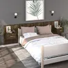 Image de vidaXL Tables de chevet murales 2 pcs Chêne fumé816953
