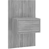 Image de vidaXL Vidaxl Table De Chevet Murale Sonoma Gris Bois D'ingénierie