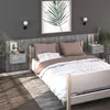 Image de vidaXL Tables de chevet murales 2 pcs Sonoma gris