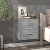 Image de vidaXL Table de chevet murale Sonoma gris816960