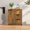 Image de vidaXL Buffet Chêne fumé 60x30x70 cm Bois d'ingénierie816988