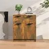 Image de vidaXL Buffet Chêne fumé 60x30x70 cm Bois d'ingénierie816991