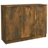 Image de Vidaxl Buffet ChÃªne FumÃ© 90,5x30x70 Cm Bois D'ingÃ©nierie