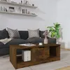 Image de vidaXL Table basse chêne fumé 102x50x36 cm bois d'ingénierie817078