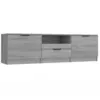 Image de vidaXL Meuble TV Sonoma gris 140x35x40 cm Bois d'ingÃ©nierie