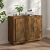 Image de vidaXL Buffet Chêne fumé 92x35x75 cm Bois d'ingénierie817240