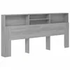 Image de vidaXL Armoire de tÃªte de lit Sonoma gris 220x19x103,5 cm