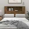 Image de vidaXL Armoire de tête de lit chêne fumé 120x18,5x102,5 cm817267