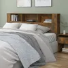 Image de vidaXL Armoire de tête de lit 200x18,5x104,5 cm bois d'ingénierie817279