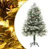 Image de vidaXL Sapin de NoÃ«l avec LED et pommes de pin Vert 150 cm PVC et PE