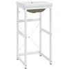 Image de vidaXL Cadre de lavabo de salle de bain vasque Ã  encastrer Blanc Fer