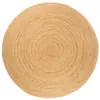 Image de vidaXL Tapis Jute tressé 180 cm Rond343584