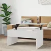 Image de vidaXL Table basse blanc brillant 80x50,5x41,5 cm bois d'ingénierie