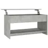 Image de vidaXL Table basse Gris bÃ©ton 102x50x52,5 cm Bois d'ingÃ©nierie