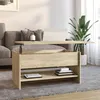Image de vidaXL Table basse Chêne sonoma 80x50x40 cm Bois d'ingénierie