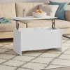 Image de vidaXL Table basse Blanc 102x55,5x52,5 cm Bois d'ingénierie809665