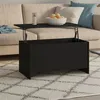 Image de vidaXL Table basse noir 102x55,5x52,5 cm bois d'ingénierie809666