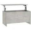Image de vidaXL Table basse Gris bÃ©ton 102x55,5x52,5 cm Bois d'ingÃ©nierie