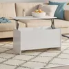 Image de vidaXL Table basse blanc brillant 102x55,5x52,5 cm bois d'ingénierie809671