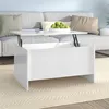 Image de vidaXL Table basse blanc brillant 80x55,5x41,5 cm bois d'ingénierie