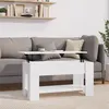 Image de vidaXL Table basse blanc 101x49x52 cm bois d'ingénierie