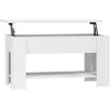 Image de vidaXL Table basse Blanc 101x49x52 cm Bois d'ingÃ©nierie