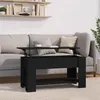 Image de vidaXL Table basse noir 101x49x52 cm bois d'ingénierie809702