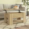Image de vidaXL Vidaxl Table Basse Chêne Sonoma 79x49x41 Cm Bois D'ingénierie