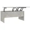 Image de vidaXL Table basse Gris bÃ©ton 102x50,5x46,5 cm Bois d'ingÃ©nierie