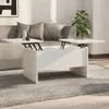 Image de vidaXL Table basse Blanc 80x50x42,5 cm Bois d'ingénierie