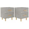 Image de vidaXL Tables de chevet 2 pcs Gris bÃ©ton 40x35x47,5 cm