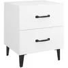 Image de vidaXL Table de chevet Blanc 40x35x475 cm