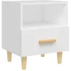Image de vidaXL Table de chevet Blanc 40x35x47 cm