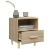 Image de vidaXL Table de chevet Chêne sonoma 40x35x47 cm