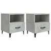 Image de vidaXL Tables de chevet 2 pcs Gris bÃ©ton Bois d'ingÃ©nierie
