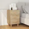 Image de vidaXL Table de chevet chêne sonoma 40x40x66 cm bois d'ingénierie