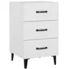 Image de vidaXL Table de chevet Blanc 40x40x66 cm Bois d'ingÃ©nierie