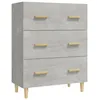 Image de vidaXL Buffet Gris bÃ©ton 70x34x90 cm Bois d'ingÃ©nierie