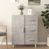 Image de vidaXL Buffet gris béton 69,5x34x90 cm bois d'ingénierie812172