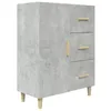 Image de vidaXL Buffet Gris bÃ©ton 69,5x34x90 cm Bois d'ingÃ©nierie