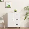 Image de vidaXL Buffet blanc 69,5x34x90 cm bois d'ingénierie