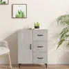Image de vidaXL Buffet gris béton 69,5x34x90 cm bois d'ingénierie812181