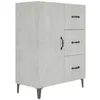 Image de vidaXL Buffet Gris bÃ©ton 69,5x34x90 cm Bois d'ingÃ©nierie