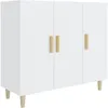 Image de vidaXL Vidaxl Buffet Blanc 90x34x80 Cm Bois D'ingénierie