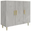 Image de vidaXL Buffet Gris bÃ©ton 90x34x80 cm Bois d'ingÃ©nierie