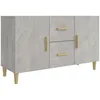 Image de vidaXL Vidaxl Buffet Gris Béton 100x36x60 Cm Bois D'ingénierie
