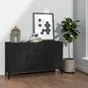 Image de vidaXL Buffet noir 100x36x60 cm bois d'ingénierie812520